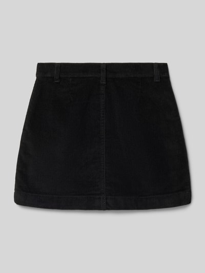 Only Körpernaher Mini-Rock aus Cord Modell 'AMAZING' Black 3