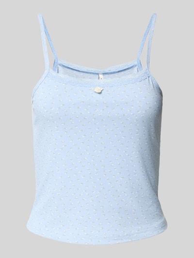 Only Regular Fit Trägertop in Rippoptik Modell 'LEMONE' Hellblau 2