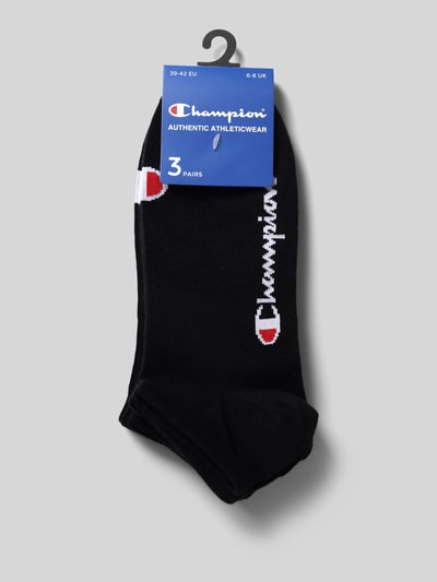 CHAMPION Sneakersocken mit Label-Print im 3er-Pack Black 3