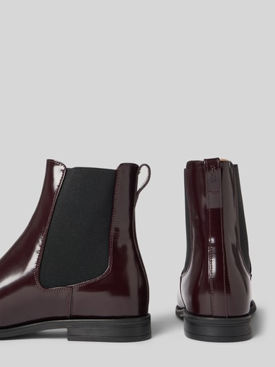 BOSS Chelsea Boots aus Leder-Mix Bordeaux 2