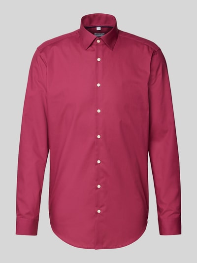 Jake*s Regular Fit Business-Hemd mit Kentkragen Fuchsia 1