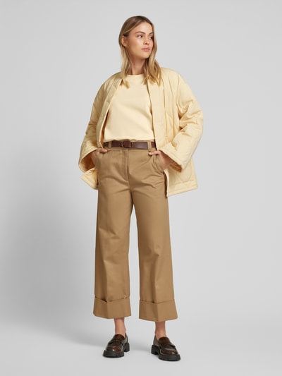INFLUENCER'S CHOICE BY P&C* Krótka bluza z obniżonymi ramionami Pastelowy żółty 1