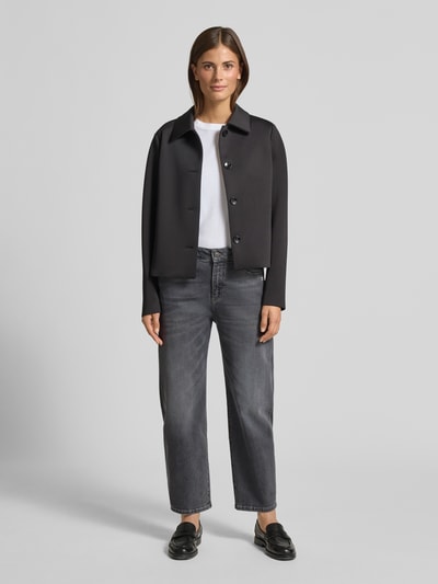 Gang Jeansy o kroju balloon fit z naszywką z logo model ‘IDA’ Średnioszary 1