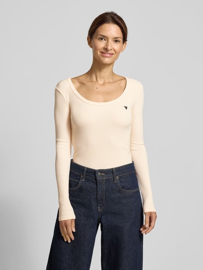 Guess Activewear Shirt met lange mouwen en ronde hals, model 'COLETTE' Ecru - 4