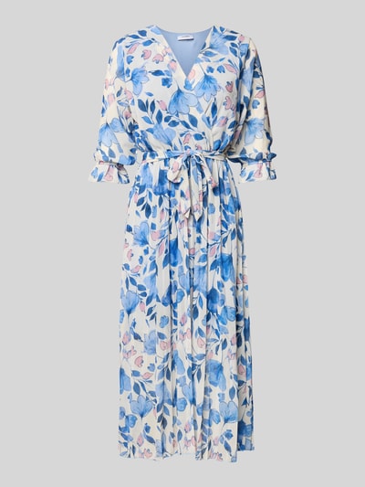 ZABAIONE Midikleid mit V-Ausschnitt Ocean 2