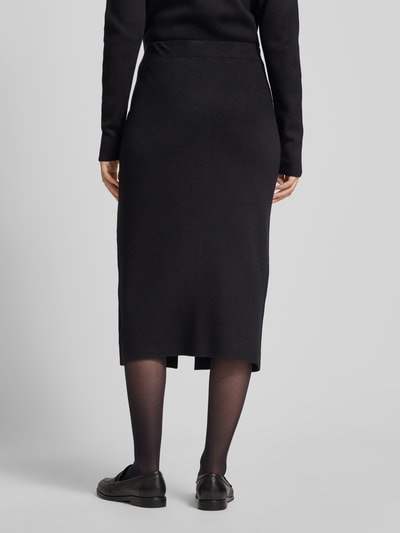 Christian Berg Woman Midirok met loopsplit Zwart - 5