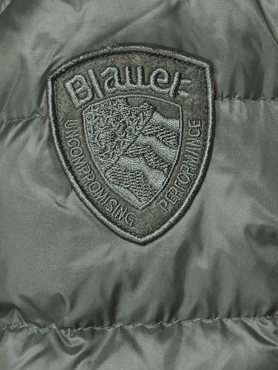 Blauer Usa Daunenmantel mit Kapuze  Oliv 4