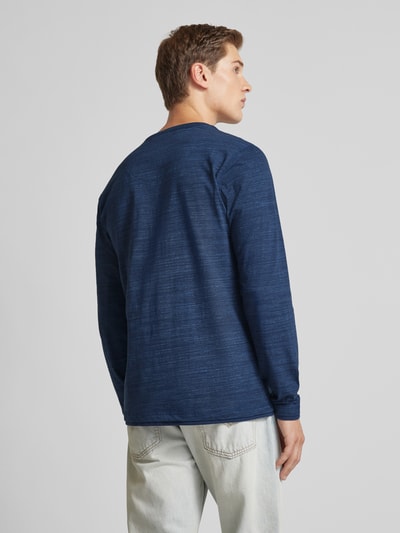 Blend Shirt met lange mouwen en knoopsluiting Marineblauw - 5