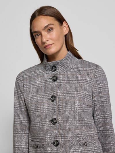 Betty Barclay Regular Fit Jacke mit Stehkragen Modell 'September' Hellgrau 3
