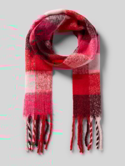 Pieces Schal mit Fransen Modell 'BEA' Rosa 1