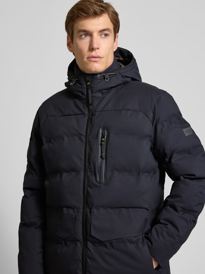 camel active Parka z kapturem i kieszeniami z patką model ‘TEXXXACTIVE’ Petrol 3