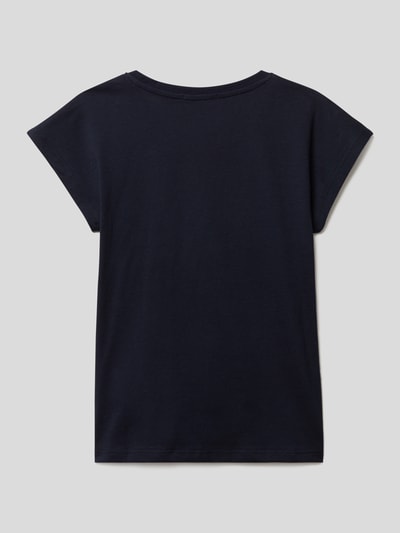 Tom Tailor T-shirt met motiefapplicatie van pailletten Marineblauw - 3