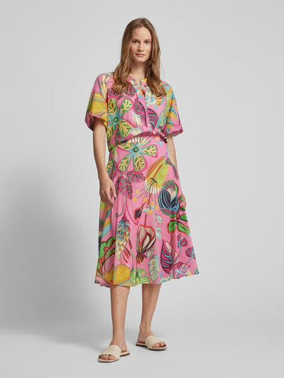 Luisa Cerano Midirok met all-over print Felroze - 1