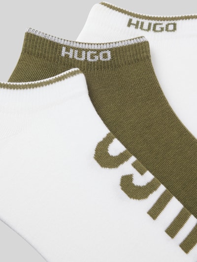 HUGO Sneakersocken aus Baumwoll-Mis im 3er-Pack Oliv 3
