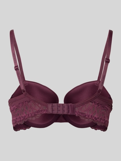 Calvin Klein Underwear Beha met cups en kant, model 'ATTRACTION' Prune - 3