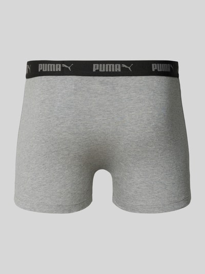 PUMA Boxershort met elastische logoband in een set van 4 stuks Zwart - 3