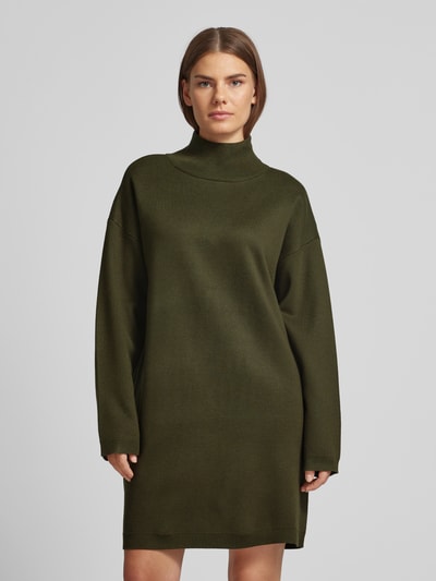 Jake*s Collection Strickkleid mit Turtleneck Dunkelgruen 4