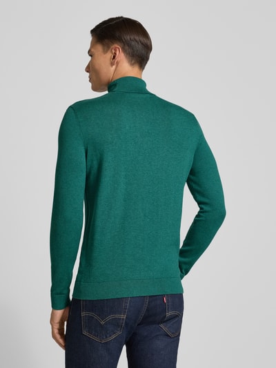 Tom Tailor Regular fit coltrui van puur katoen Smaragdgroen - 5