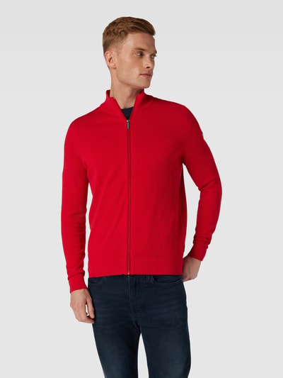 bugatti Strickjacke mit Label-Detail Rot 4