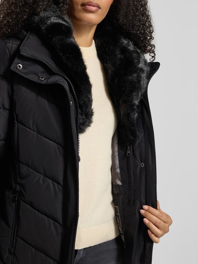 NAUTGÅRD Gewatteerde lange jas met Sorona® Aura-vulling
 Zwart - 7