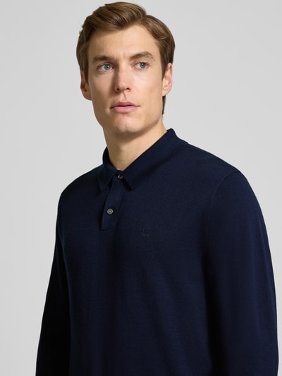 CK Calvin Klein Strickpullover mit Polokragen Marine 3