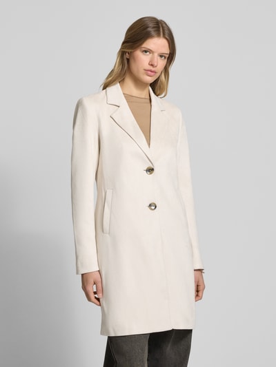 Only Regular Fit Mantel mit Zierknöpfen Modell 'DIANE' Beige 4