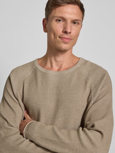 Drykorn Gebreide pullover met ronde hals, model 'TITZIAN' Beige - 3