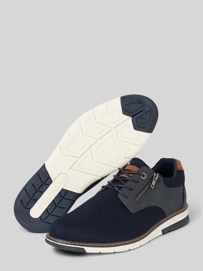 Tom Tailor Derby schoenen met ritssluiting, model 'Casual Derby' Marineblauw - 4