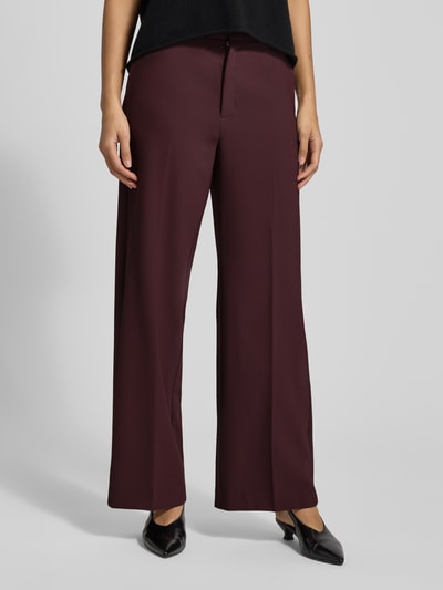 MOS MOSH Stoffhose mit Bügelfalten Modell 'Leya Miley' Bordeaux 4