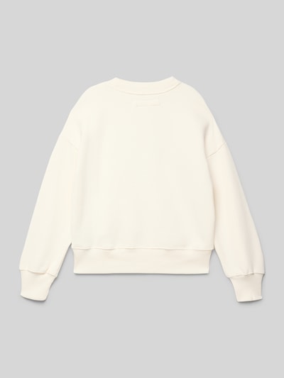Abercrombie&Fitch sweatshirt met labelstitching Offwhite - 3