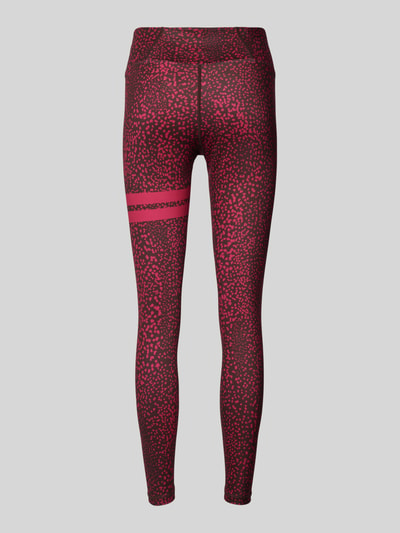 Stronger Sportlegging met labelprint Felroze - 3