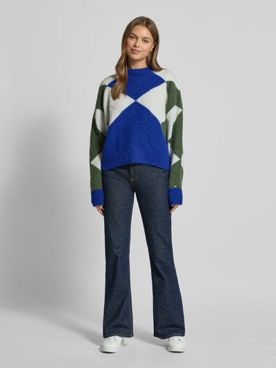 Tommy Hilfiger Relaxed Fit Strickpullover aus Alpaka-Mix Royal 1