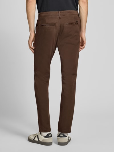 Jack & Jones Regular fit chino met stretch, model 'MARCO' Donkerbruin - 5
