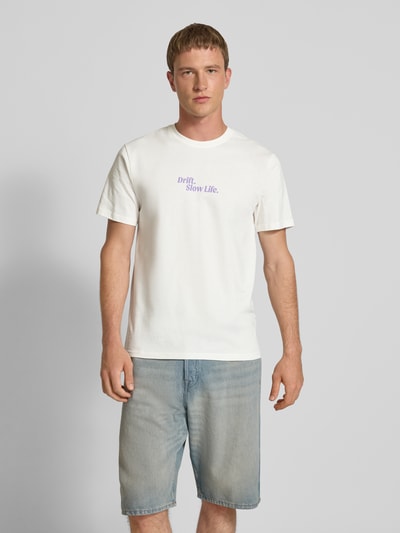 Only & Sons Regular fit T-shirt van puur katoen, model 'KYE' Wit - 4