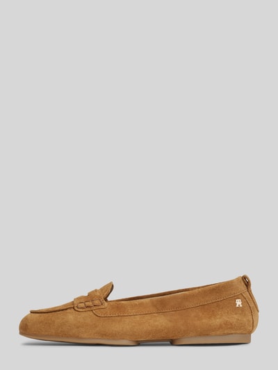 Tommy Hilfiger loafers van echt leer Kaki - 2