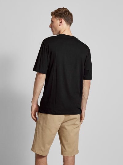 Hugo Blue T-Shirt mit Label-Print Modell 'Nentryle' Black 5