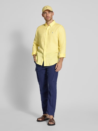 Polo Ralph Lauren Freizeithemd mit Label-Stitching Gelb 1
