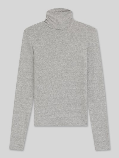 BOSS Orange Bluzka z długim rękawem o kroju slim fit z mieszanki lyocellu Jasnoszary 2