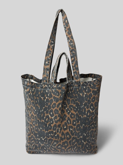 Lanius Shopper met labelprint Middenbruin - 4