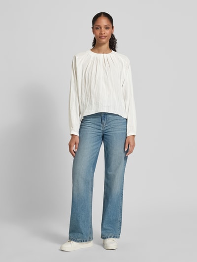 Drykorn Blusenshirt mit Raffungen Modell 'SEETHA' Offwhite 1