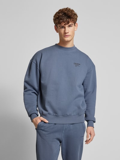 Pegador Sweatshirt mit Label-Print Bleu 4