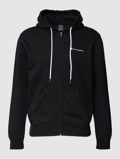 CHAMPION Sweatjacke mit Label-Print Black 2