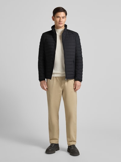 NAUTGÅRD Steppjacke mit Stehkragen und Reißverschlusstaschen Black 1