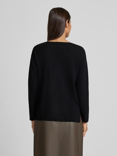 Brax Wollen pullover met kasjmier, model 'STYLE.LIZ' Zwart - 5