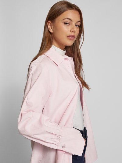 Brax Regular fit overhemdblouse met labeldetail, model 'Viki' Roze - 3