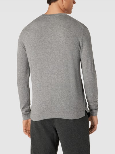 Esprit Collection Gebreide pullover met ribboorden Lichtgrijs - 5