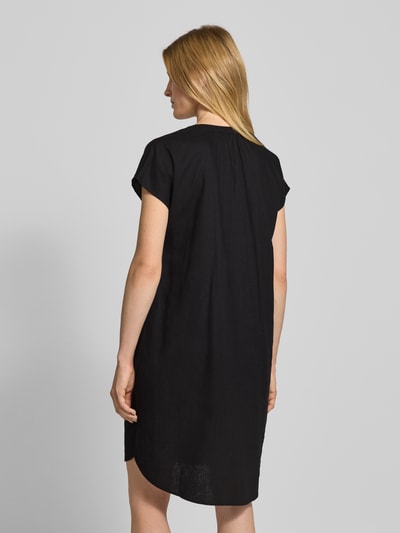 s.Oliver RED LABEL Relaxed fit blousejurk van een mix van linnen en viscose Zwart - 5