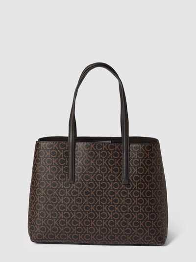 CK Calvin Klein Tote Bag mit Label-Print Dunkelbraun 4