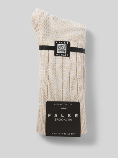 Falke Socken mit Strukturmuster Modell 'Brooklyn' Ecru 3