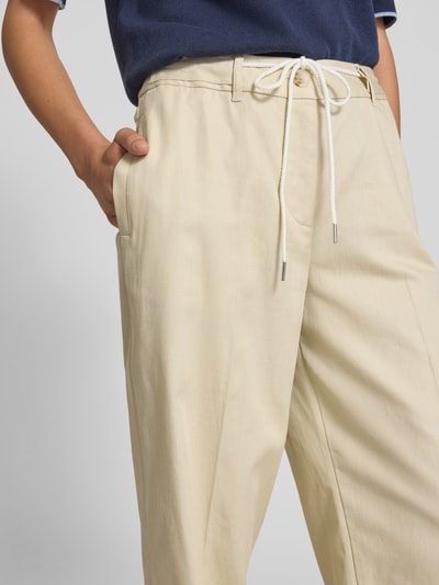 Tom Tailor Wide fit wijde broek met tunnelkoord, model 'LEA'
  Beige - 3